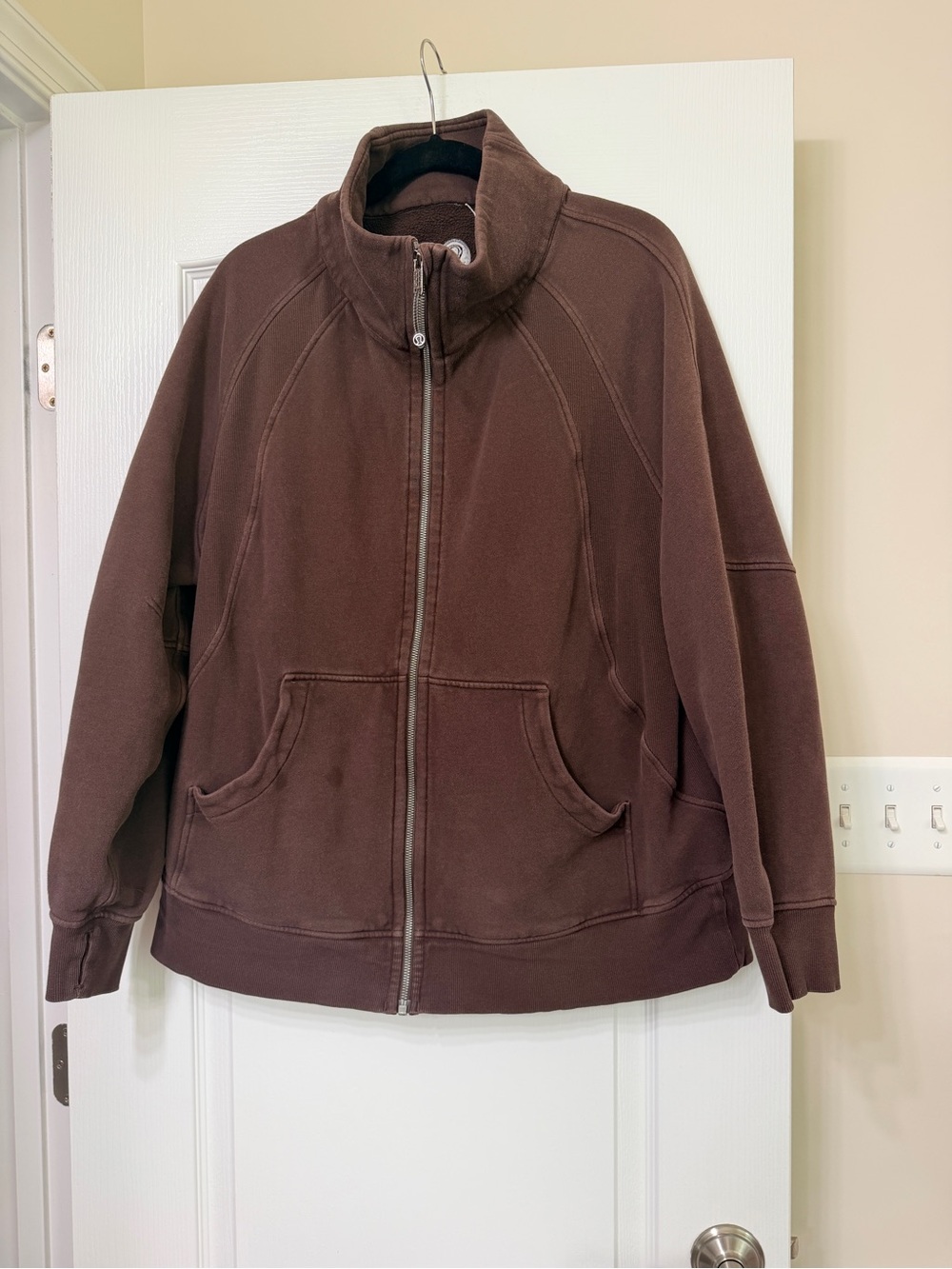 Lululemon Scuba oversized full zip hoodie in Espresso